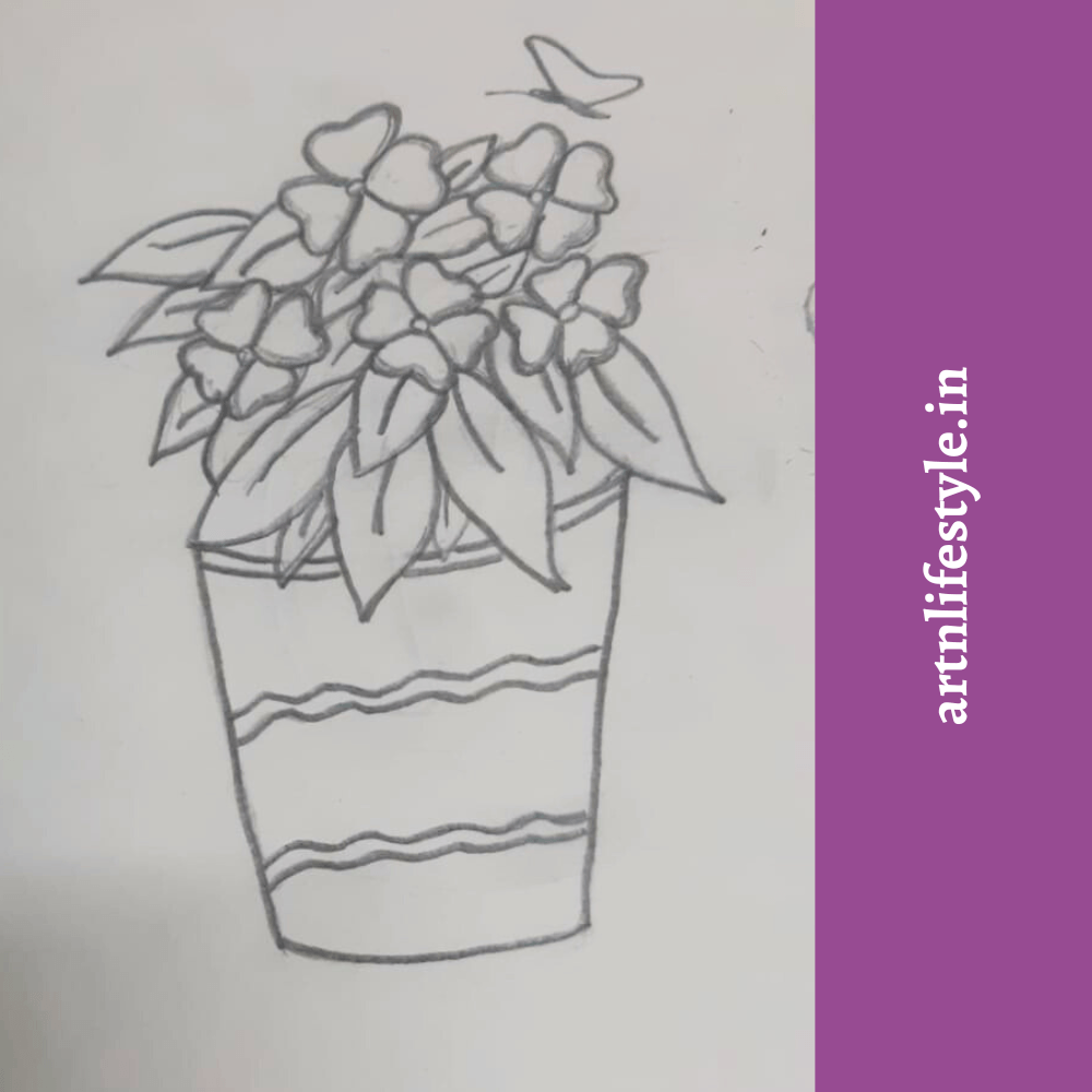 easy drawing ideas - vincas