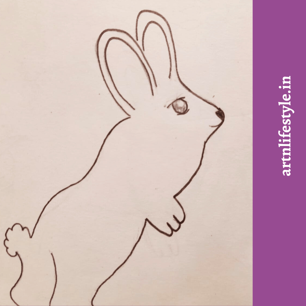 cute easter bunny drawing ideas 