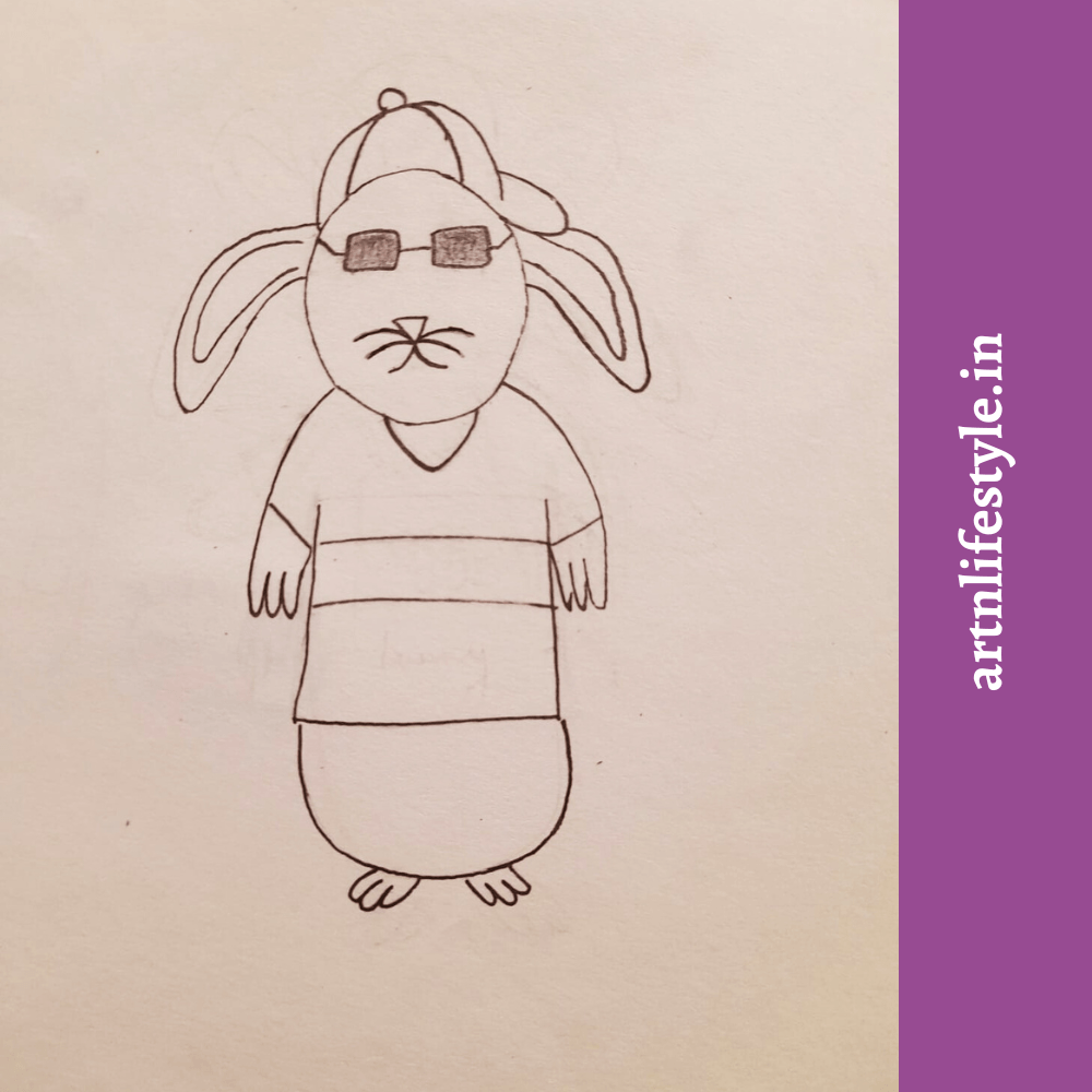 easy bunny drawing