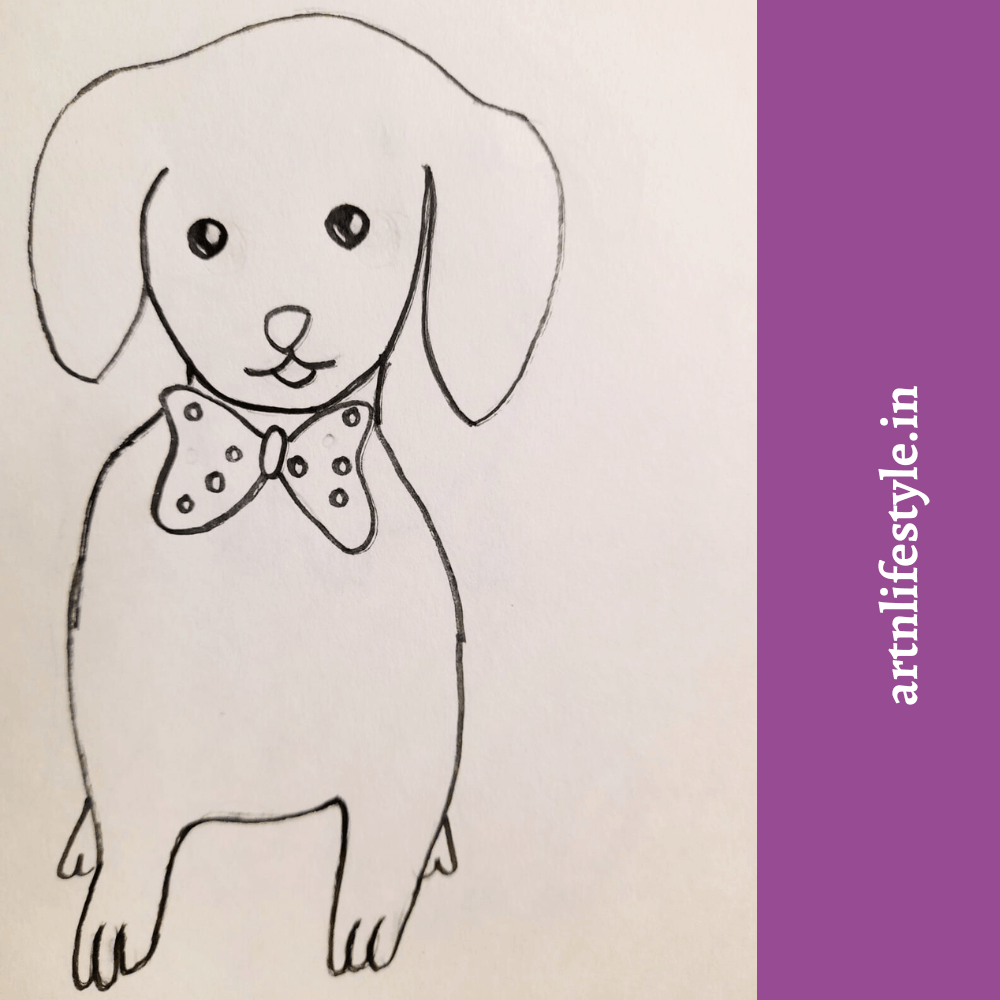 easy dog drawing