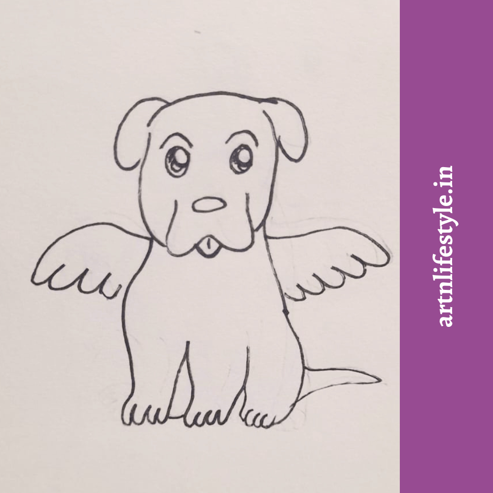 easy dog drawing