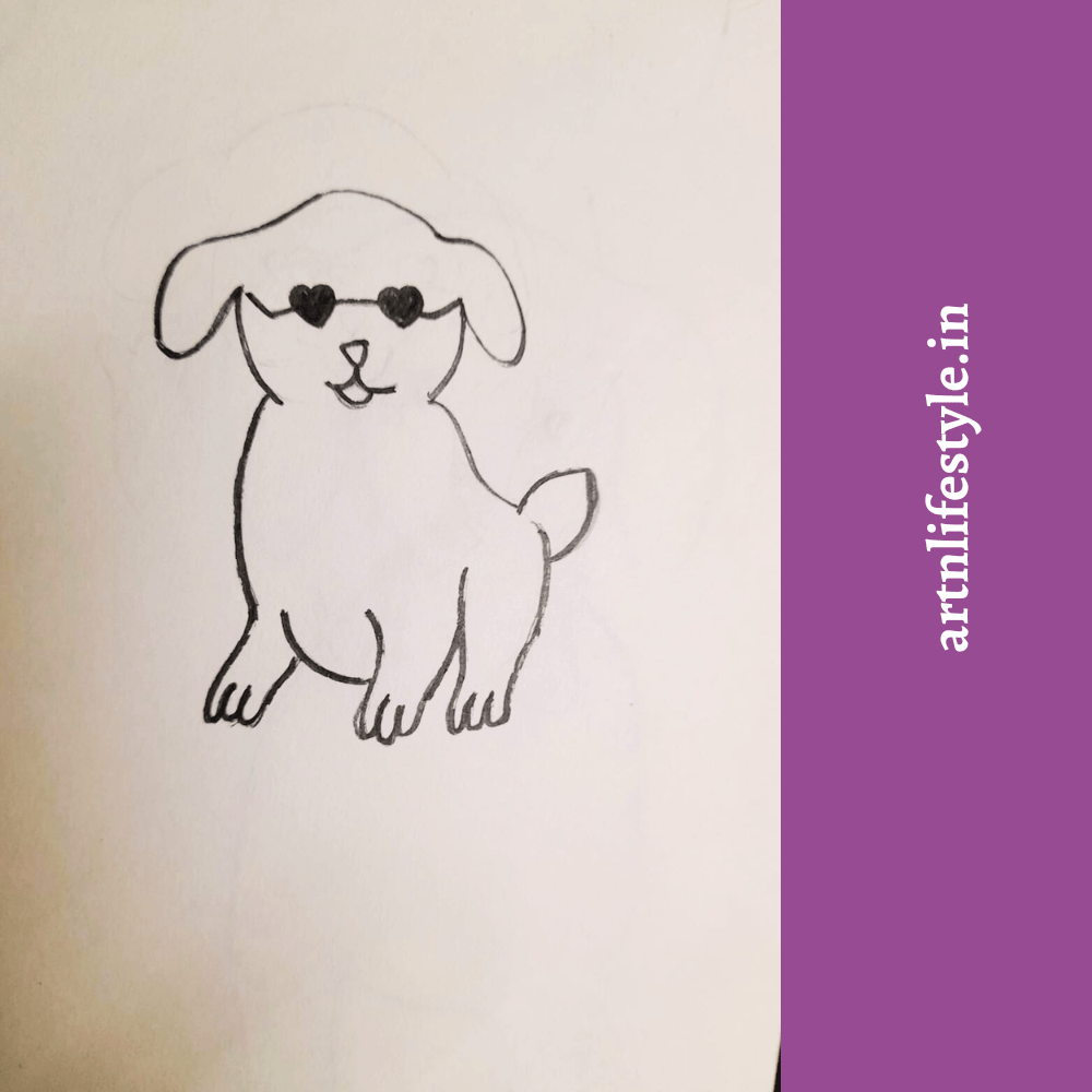 easy dog drawing
