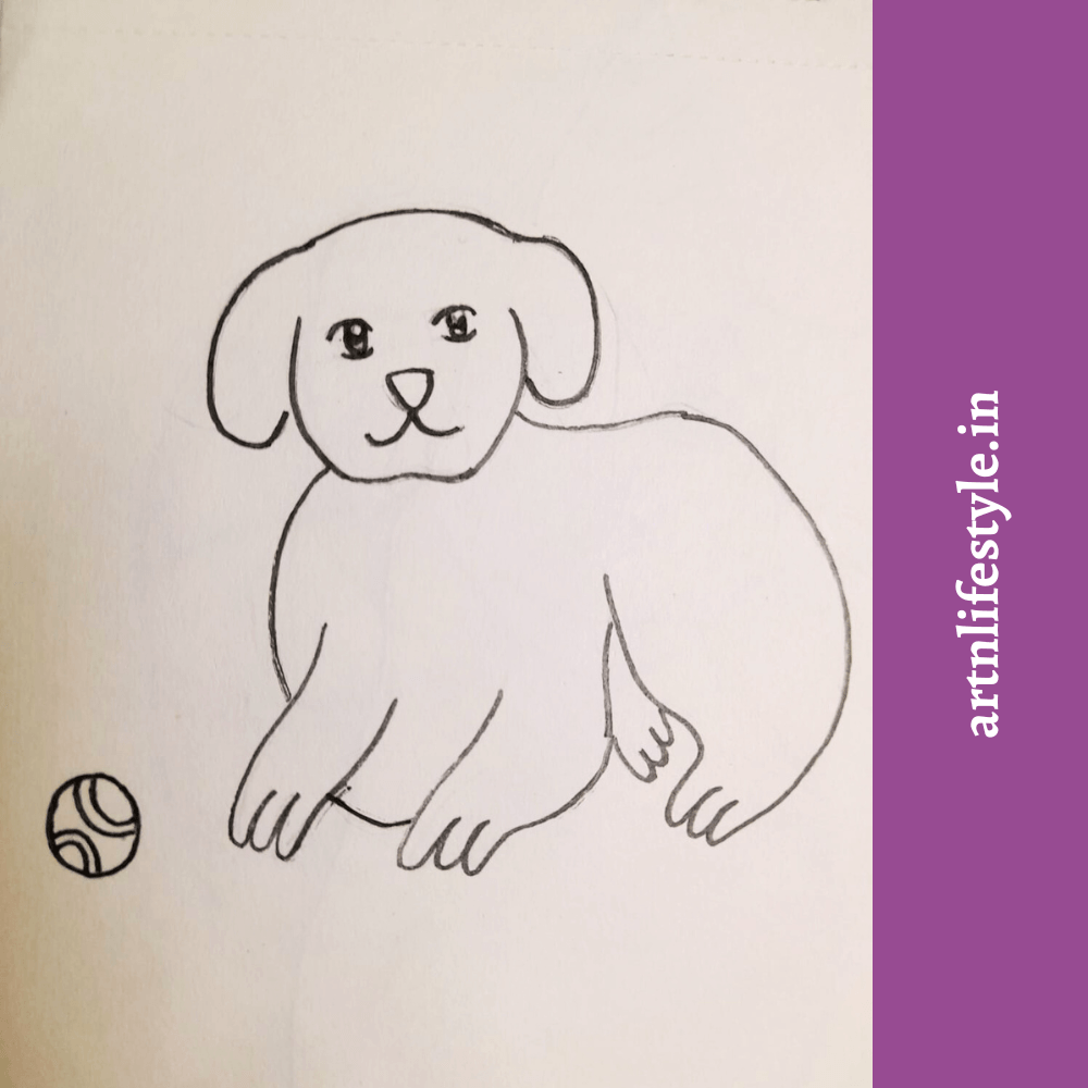 easy dog drawing