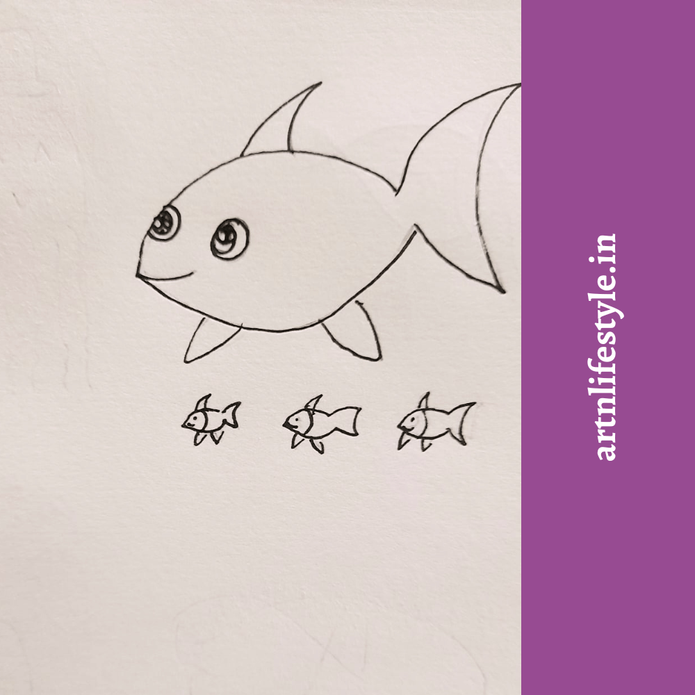 easy fish drawings