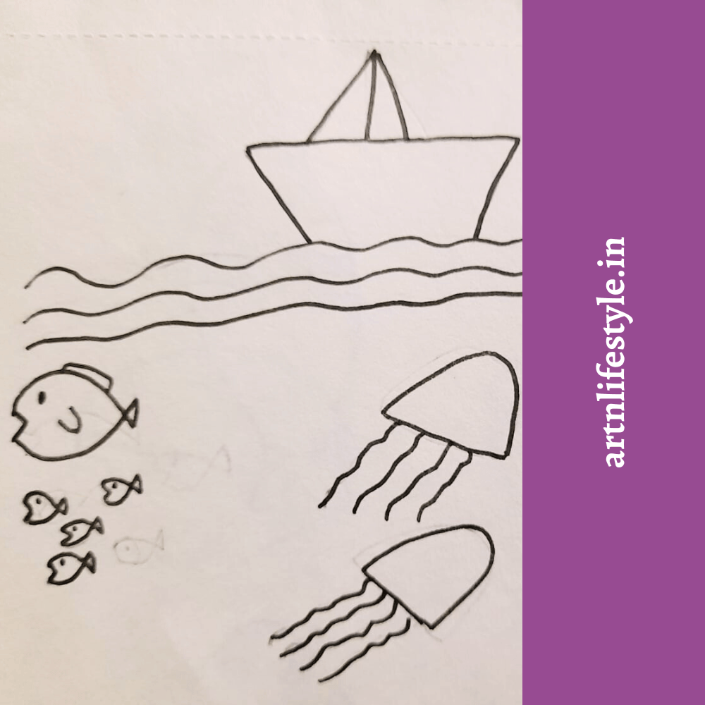easy fish drawings