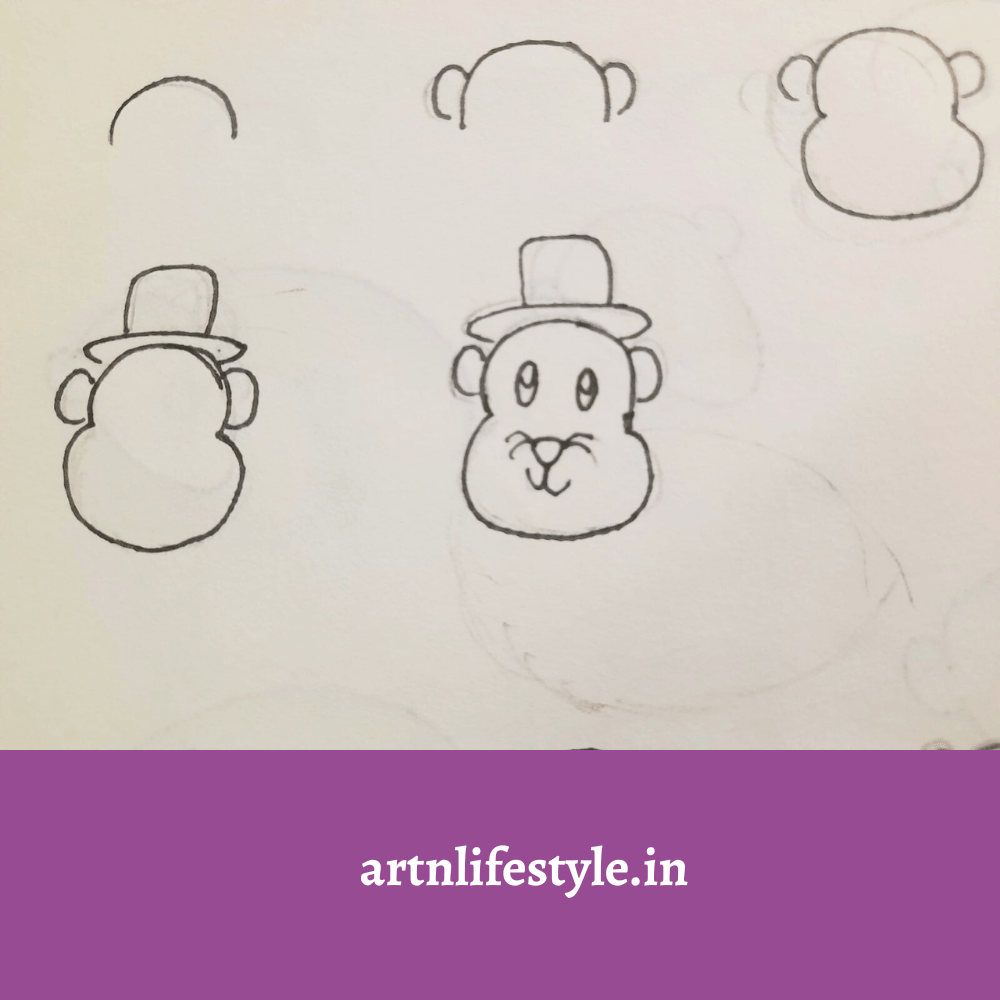 draw a hamster for kids