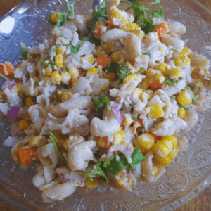 easy corn pasta salad recipe