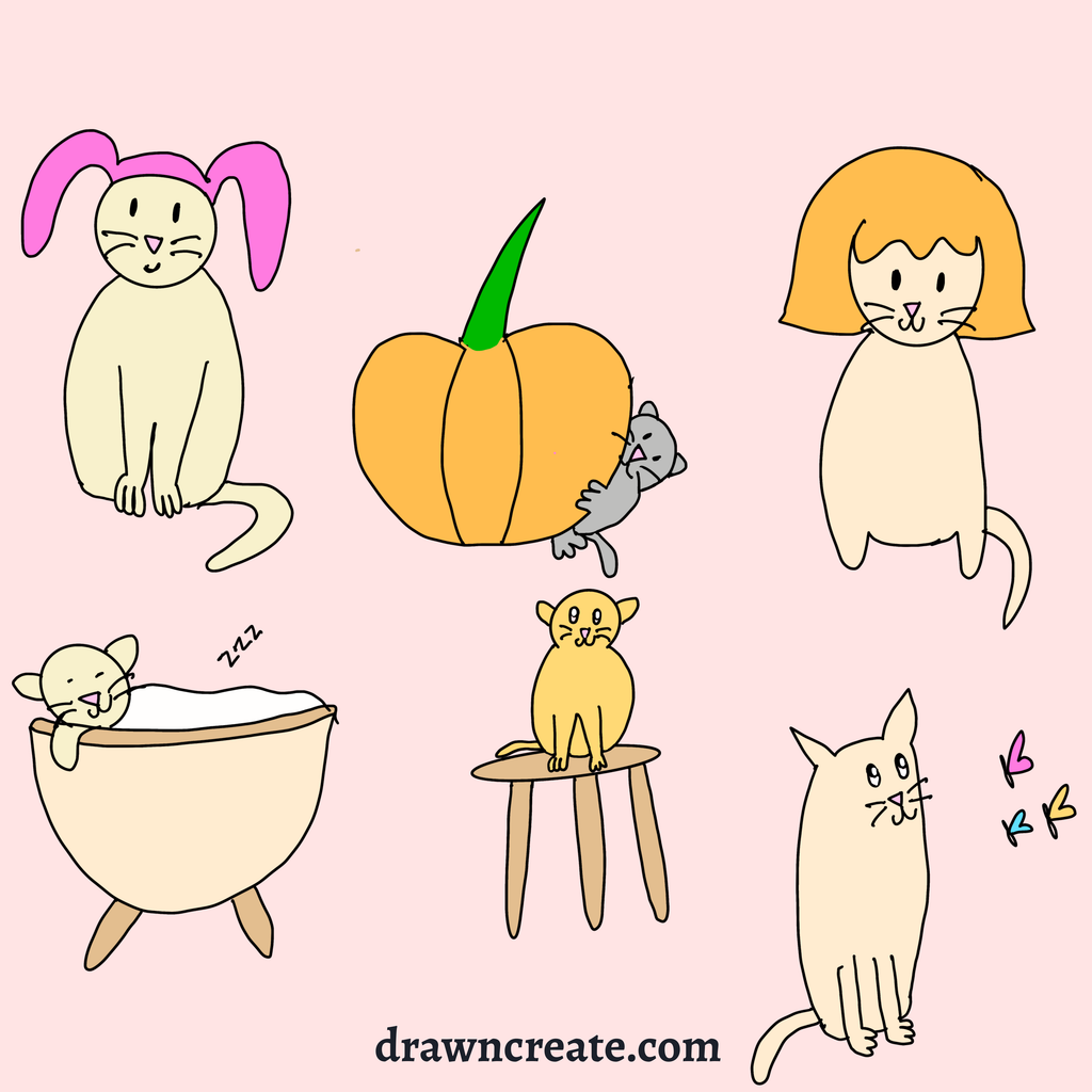cat doodles