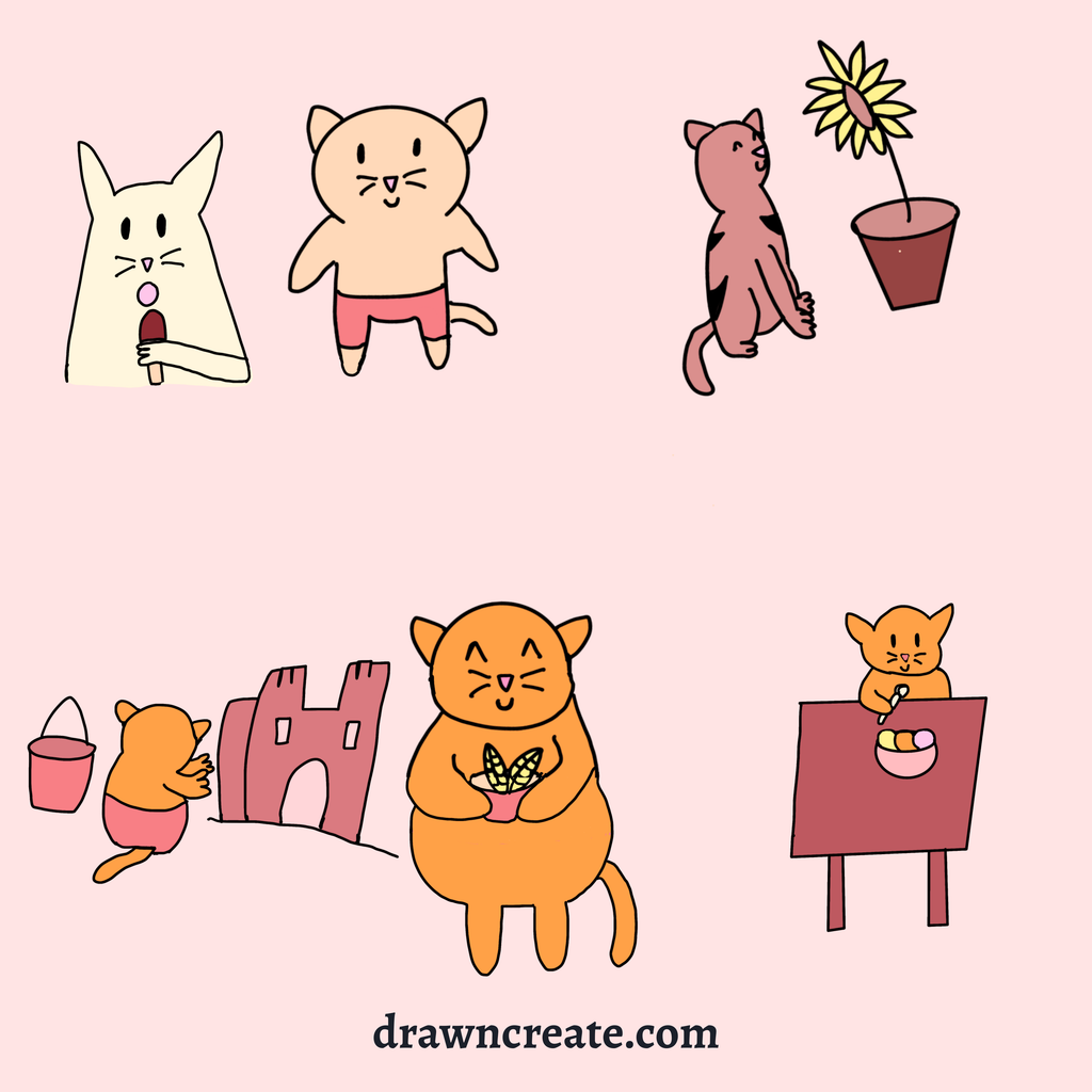 cat doodles