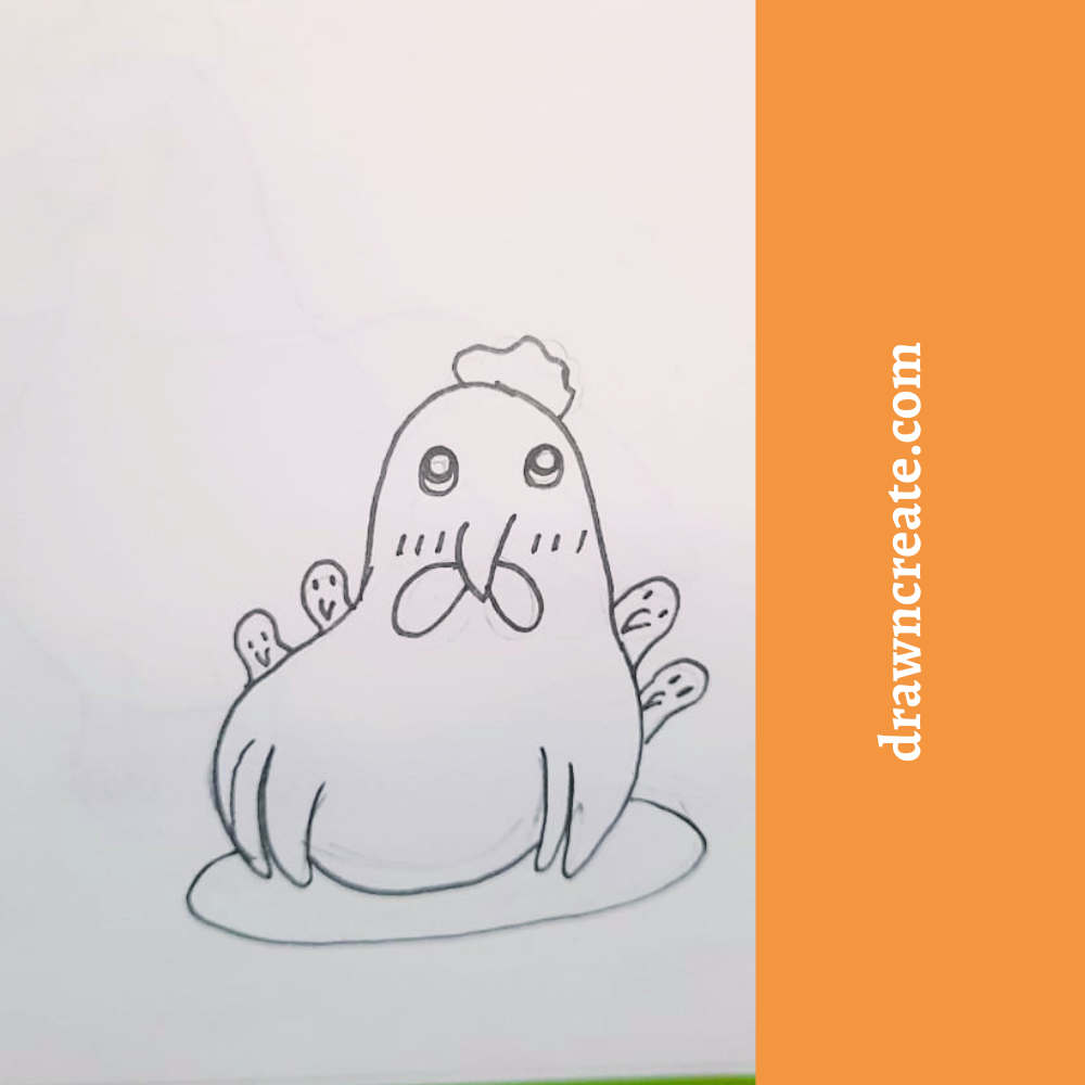 easy chicken drawing ideas