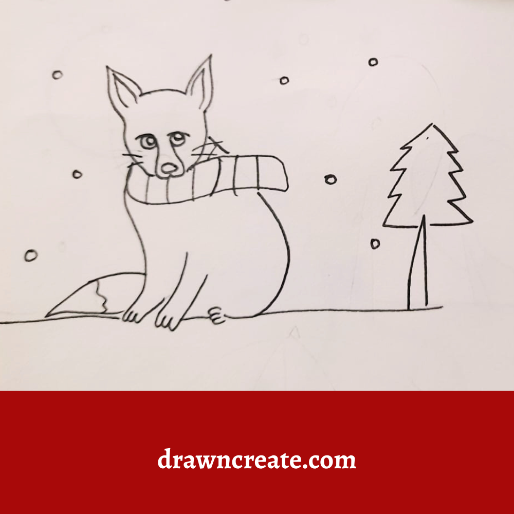 cute fox drawing ideas