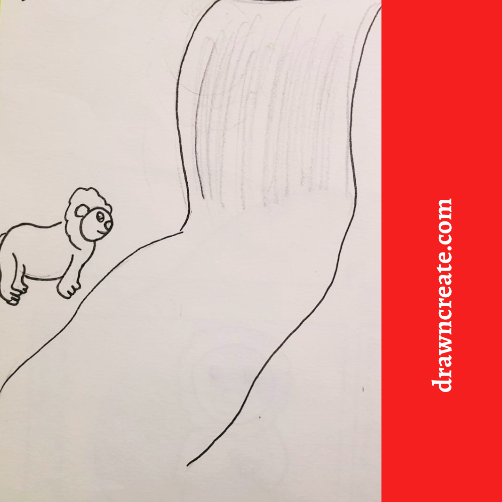 easy lion drawings for kids 