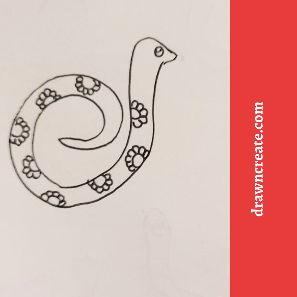 cute snake drawing ideas