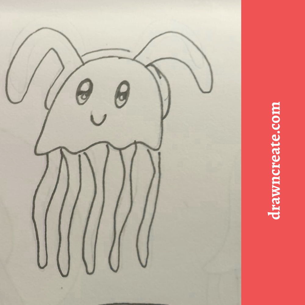 cute jellyfish drawing ideas 