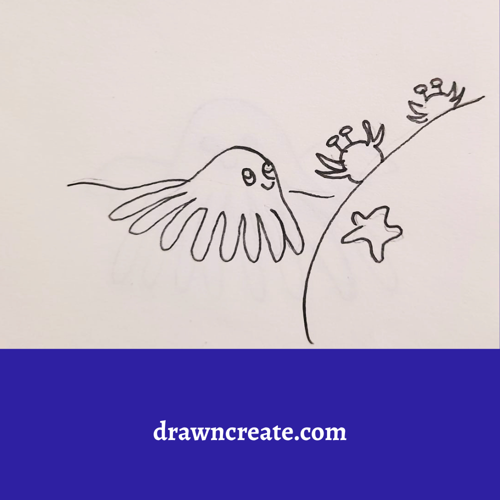 cute octopus drawing ideas