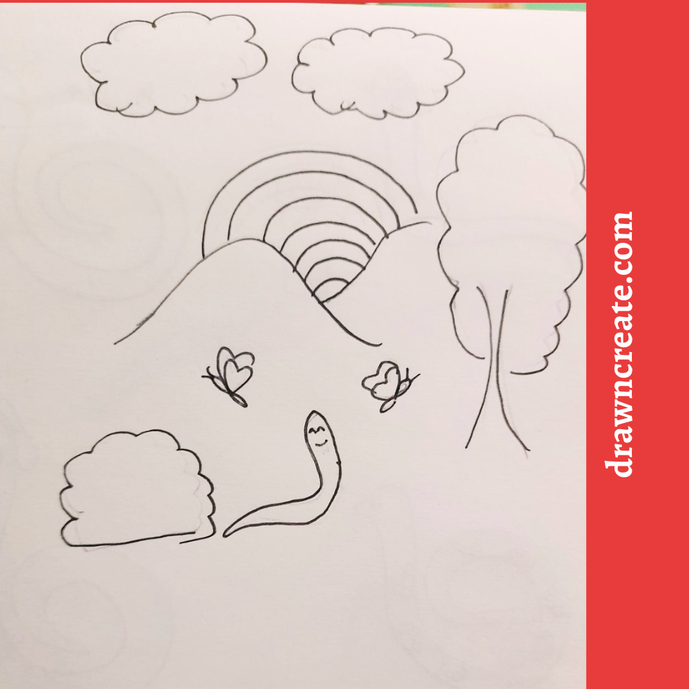 cute snake drawing ideas