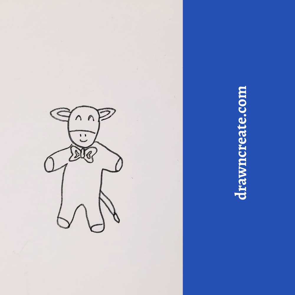 easy cow drawing ideas