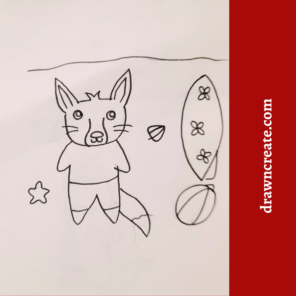 cute fox drawing ideas