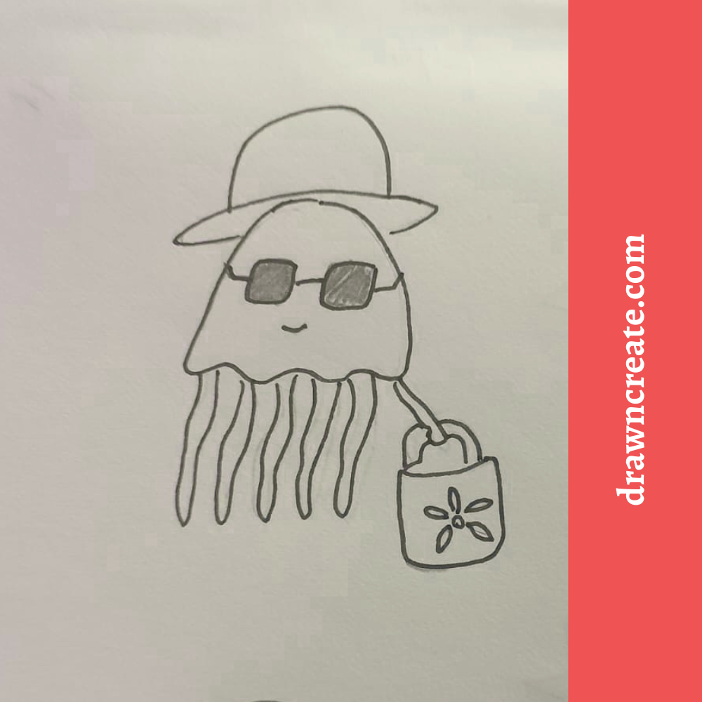 cute jellyfish drawing ideas 