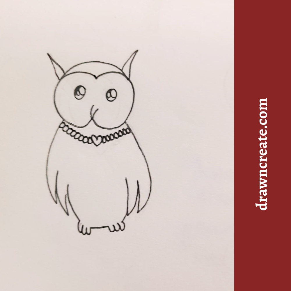 cute owl drawings for kids