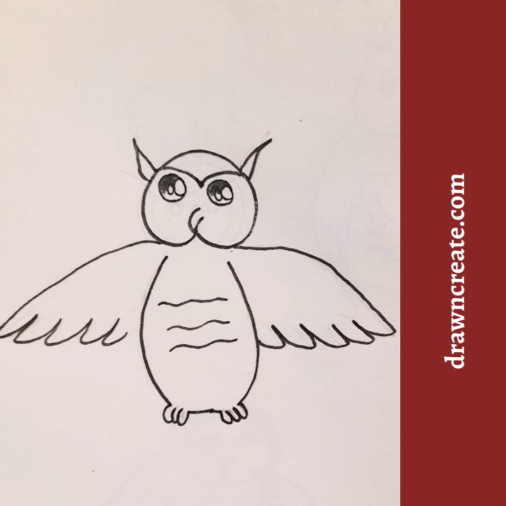 cute owl drawings for kids