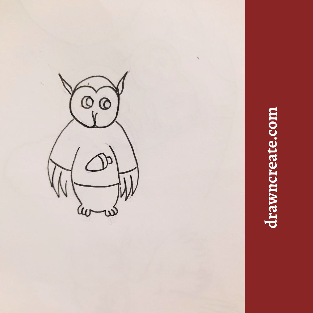 cute owl drawings for kids