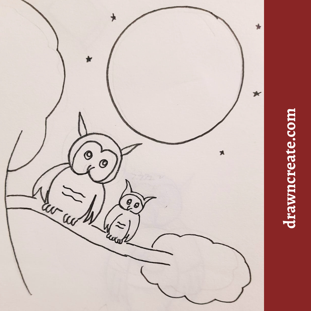 cute owl drawings for kids