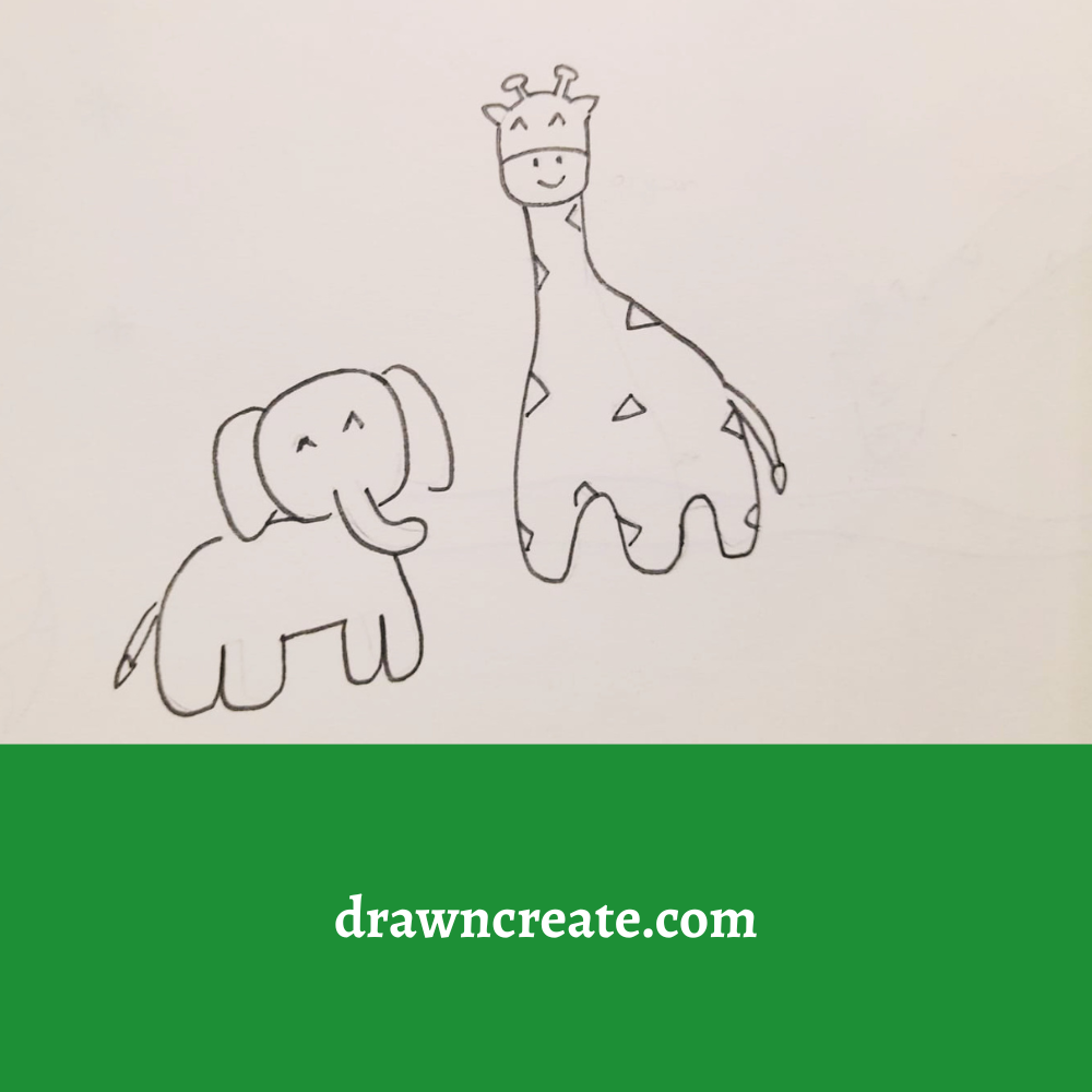 cute giraffe drawing ideas