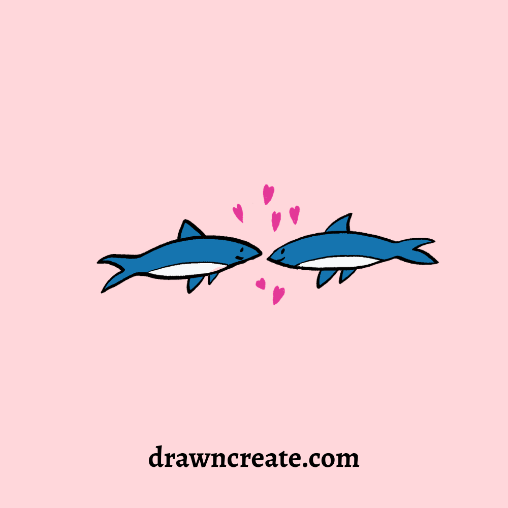 cute shark drawing ideas