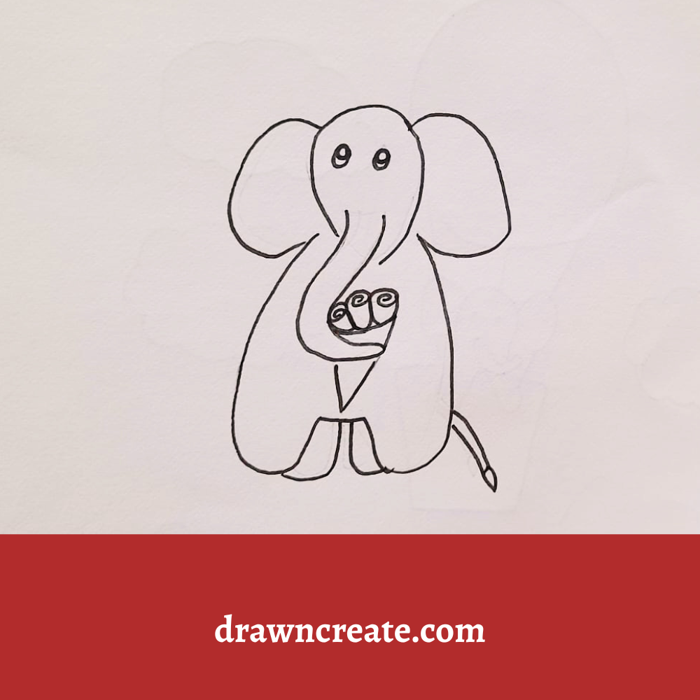 elephant drawing ideas for kids