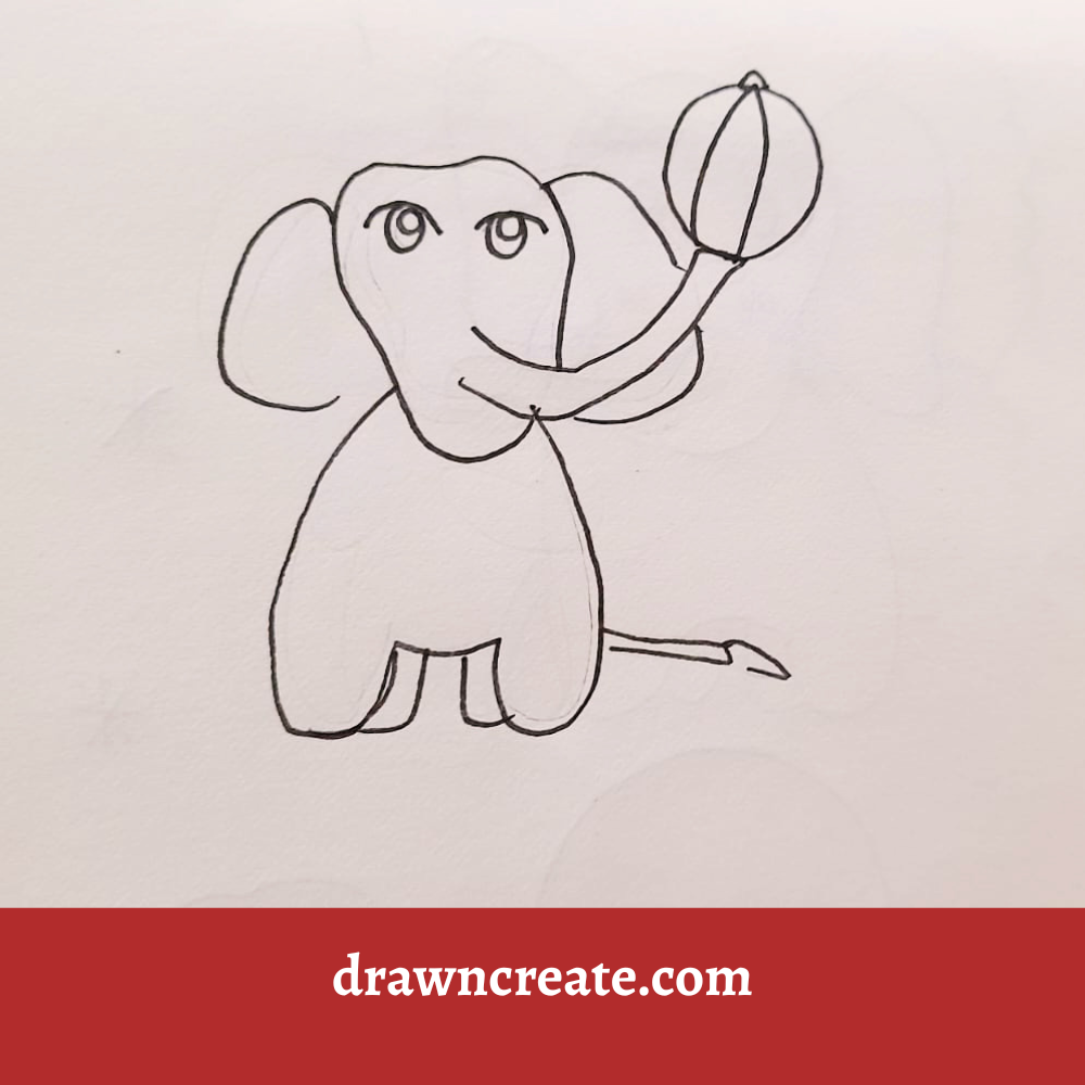 elephant drawing ideas for kids