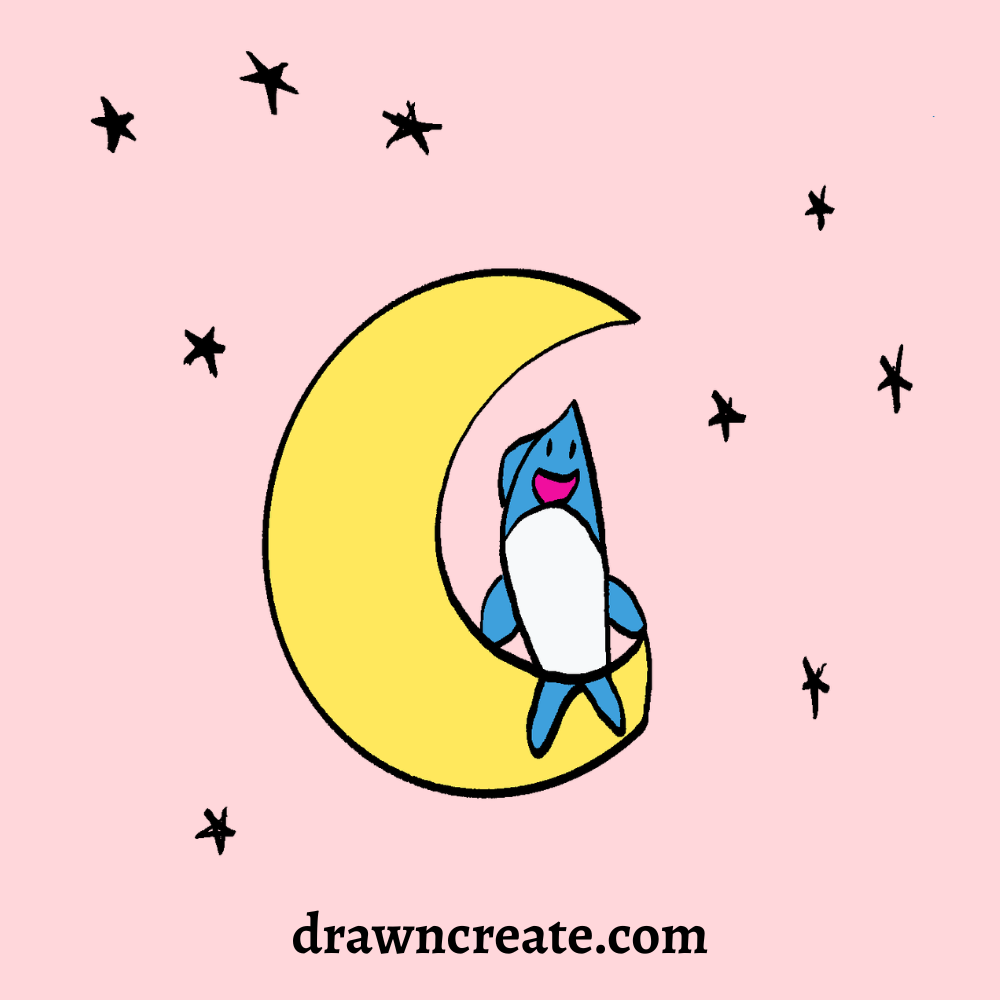 cute shark drawing ideas