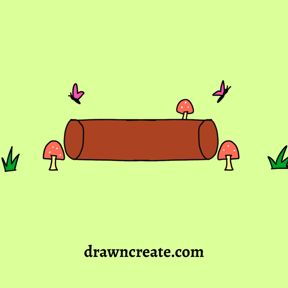 easy mushroom drawing ideas