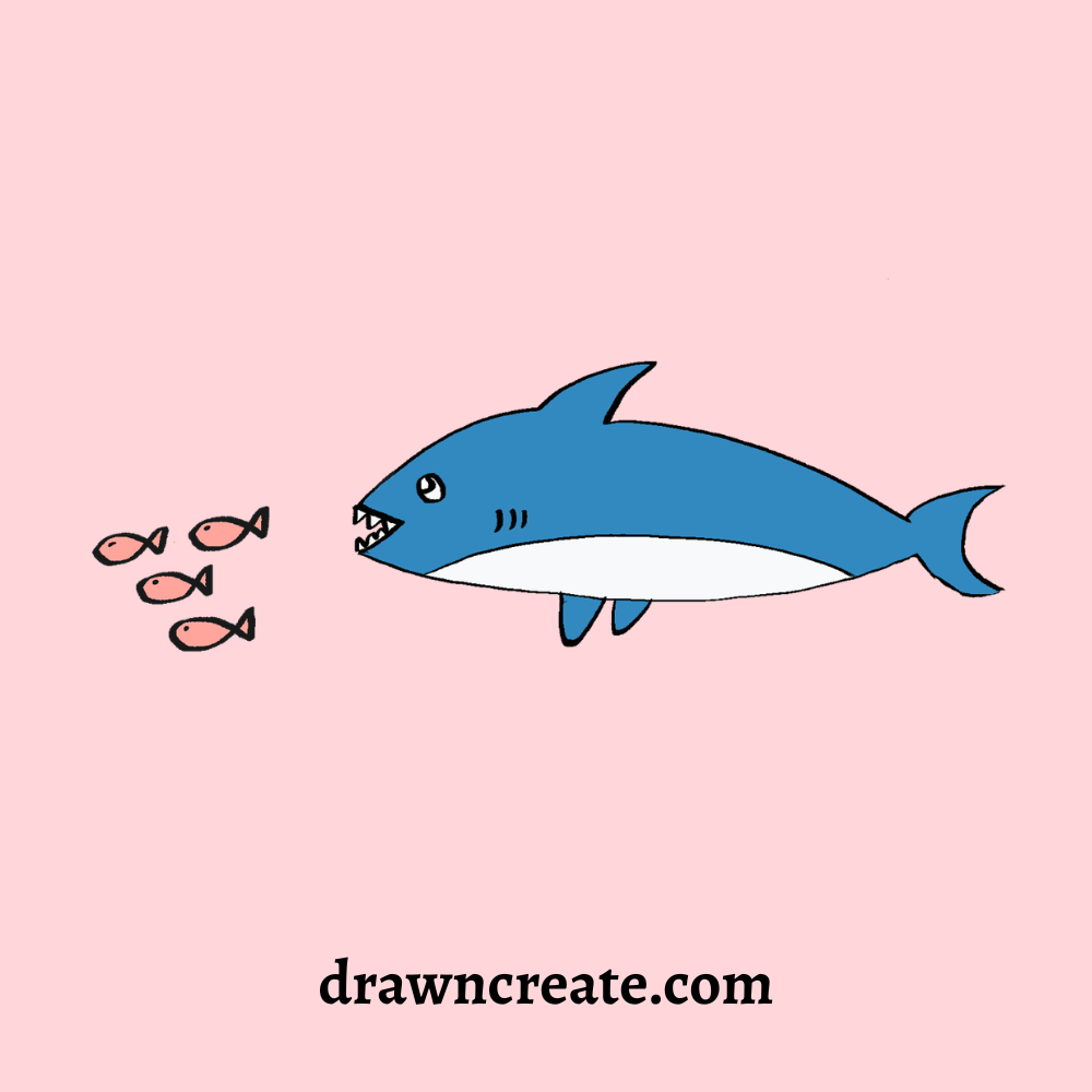 cute shark drawing ideas