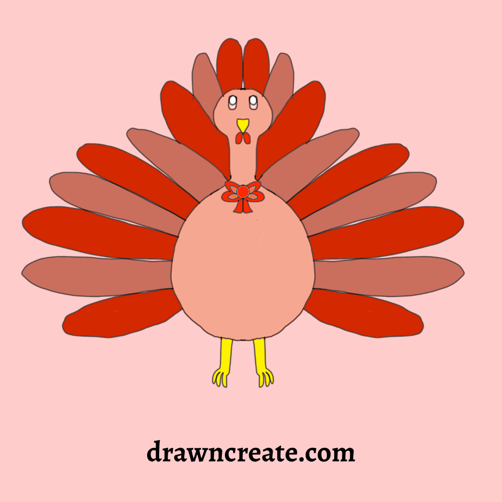 cute turkey drawing ideas
