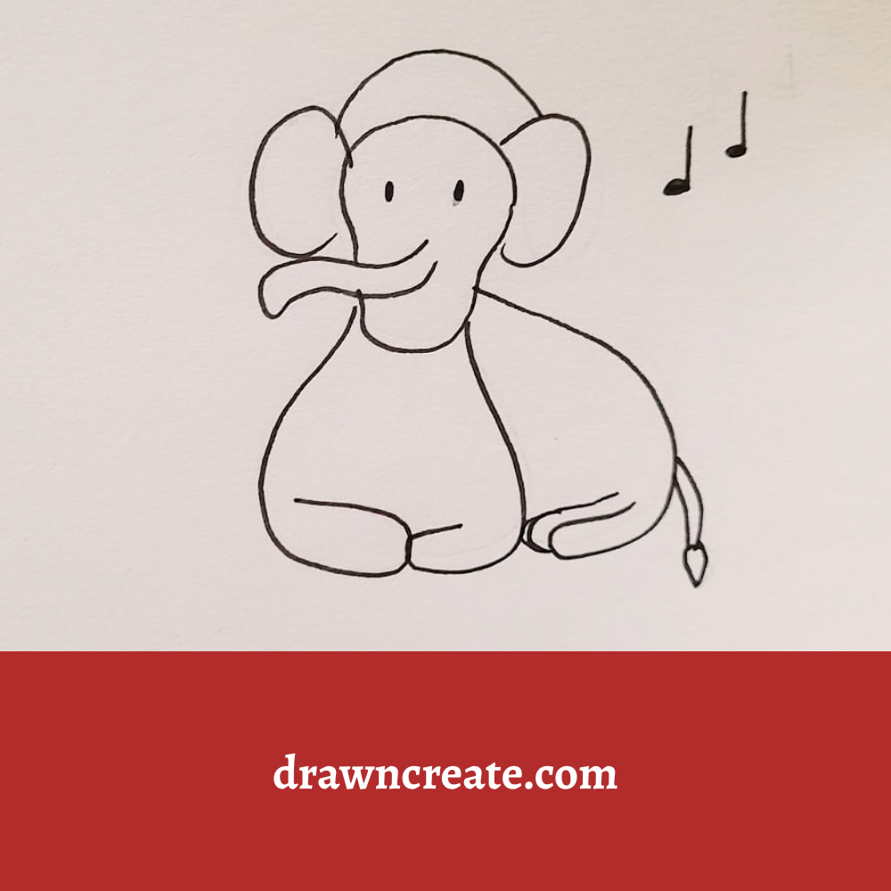 elephant drawing ideas for kids