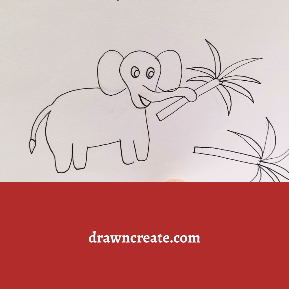 elephant drawing ideas for kids