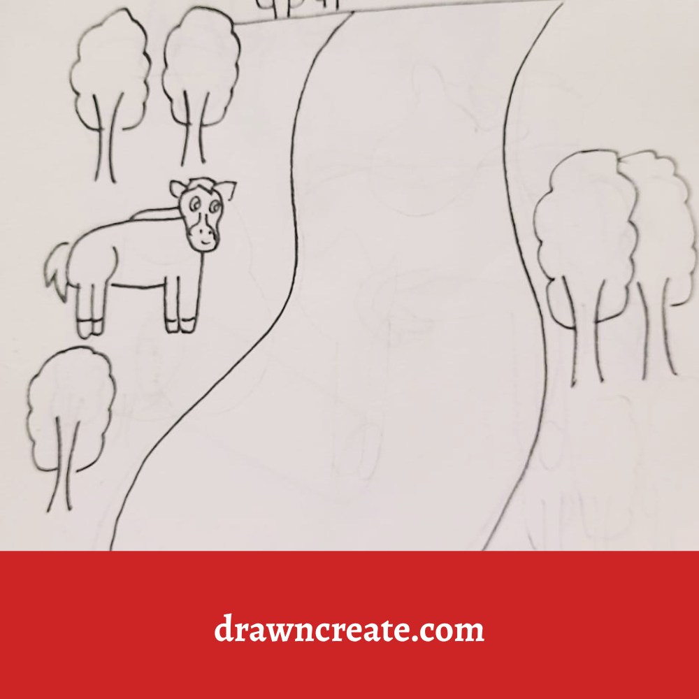 cute horse drawing ideas