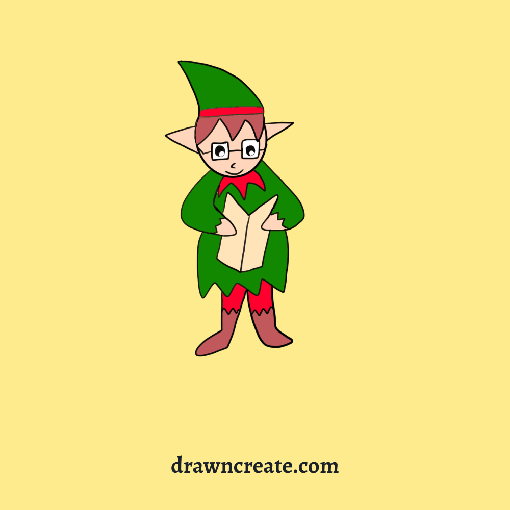 cute elf drawing ideas