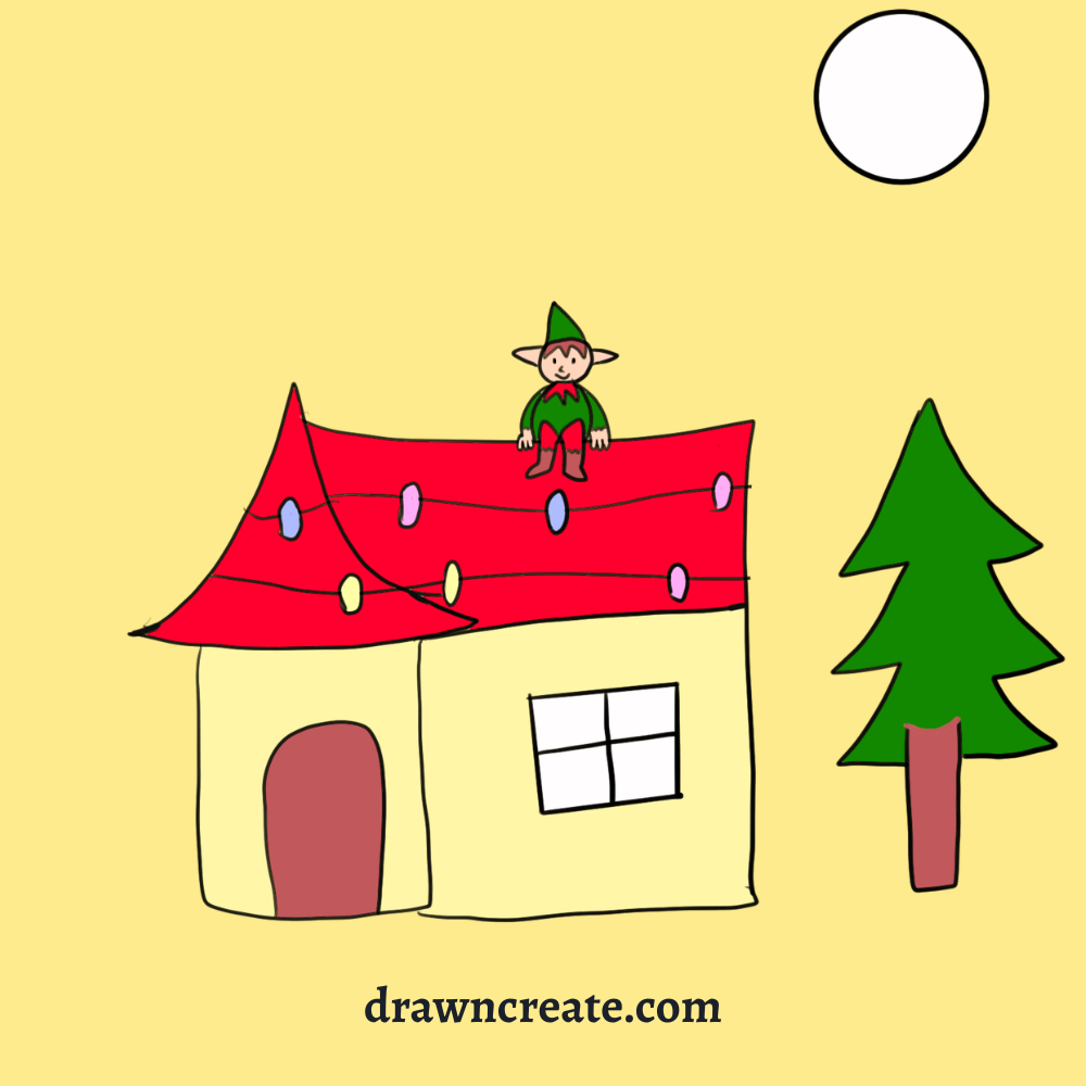 cute elf drawing ideas